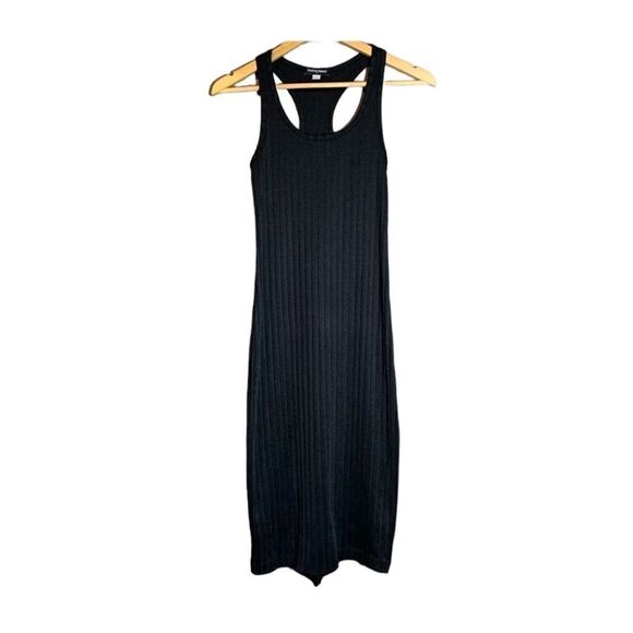 American Apparel black ribbed halter midi dress. Size xs. - Picture 1 of 6